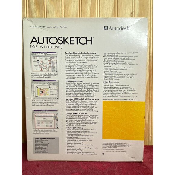 Autodesk AutoSketch For Windows 3.0 Complete Set With Manuals & Floppy Disks - Picture 11 of 14